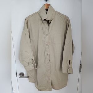 Beige Oak And Fort Button-Up Shirt